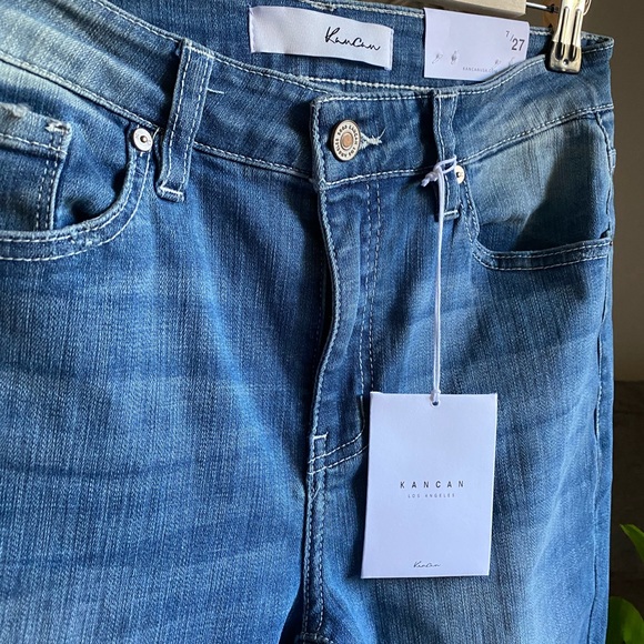 🚨1 LEFT 🚨KanCan Ripped Skinny Ankle Jeans - Picture 3 of 10